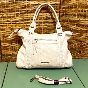 NWOT Montana West Select Shoulder Bag  Crossbody Leather off-white cream